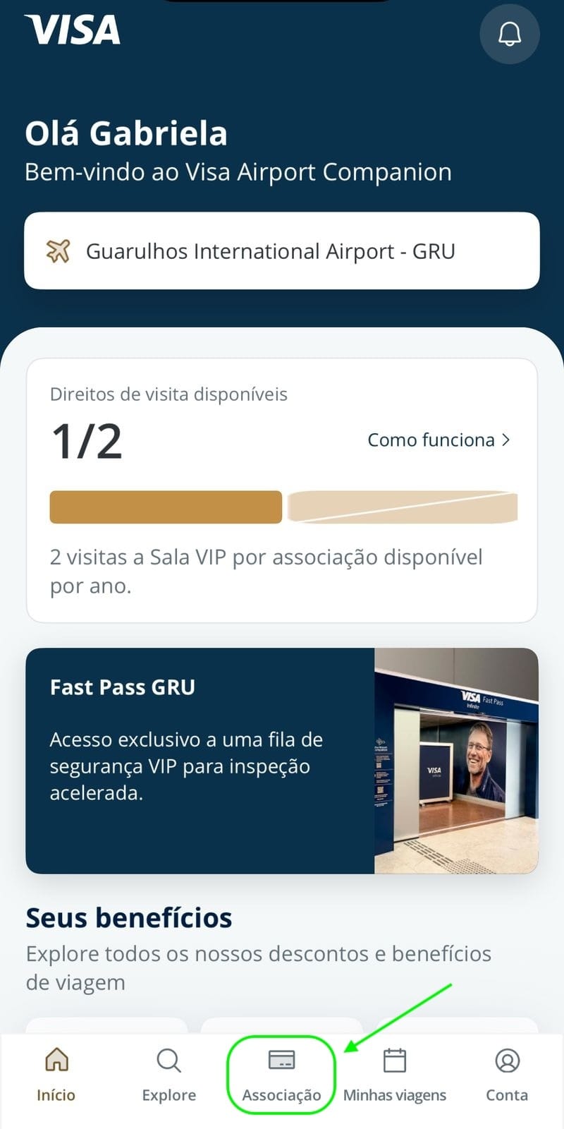 Como acessar a sala VIP pelo Visa Airport Companion?